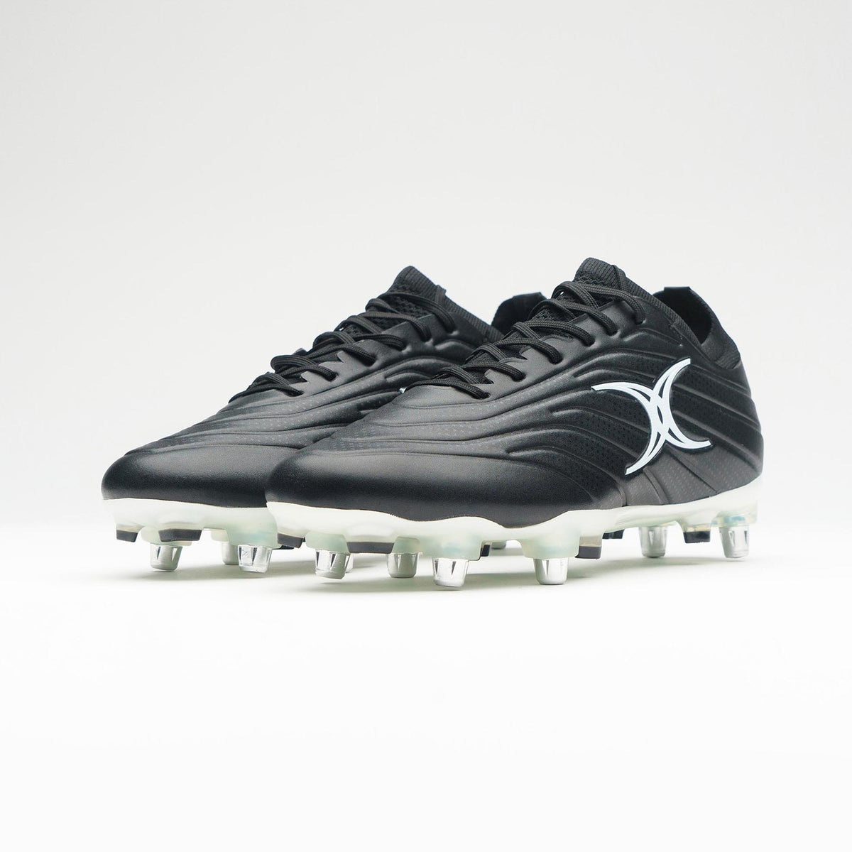 Gilbert Icon X Rugby Boots - 6 Studs (Black)