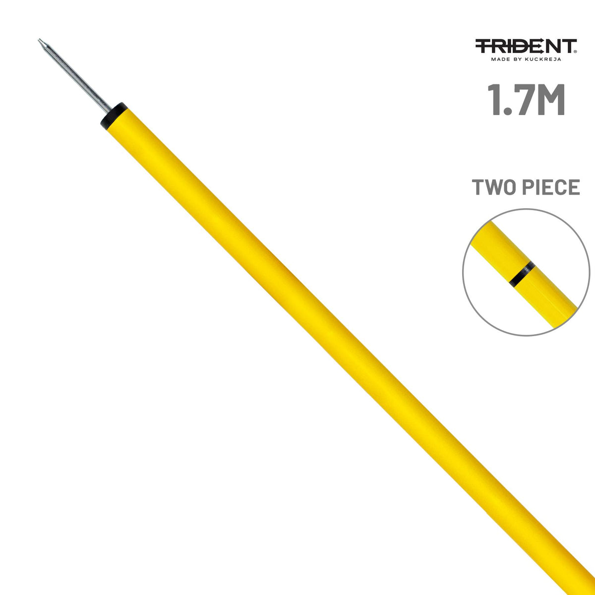 Trident Two-Piece Slalom Pole - Yellow