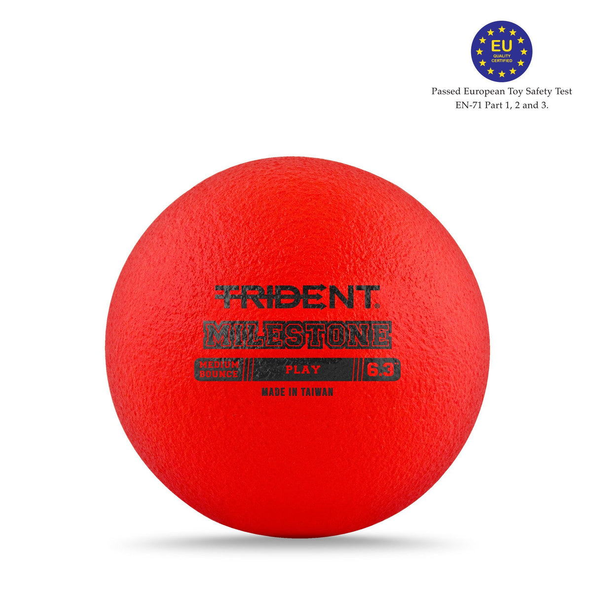 Trident Milestone Play Foam Ball - Red (6.3")