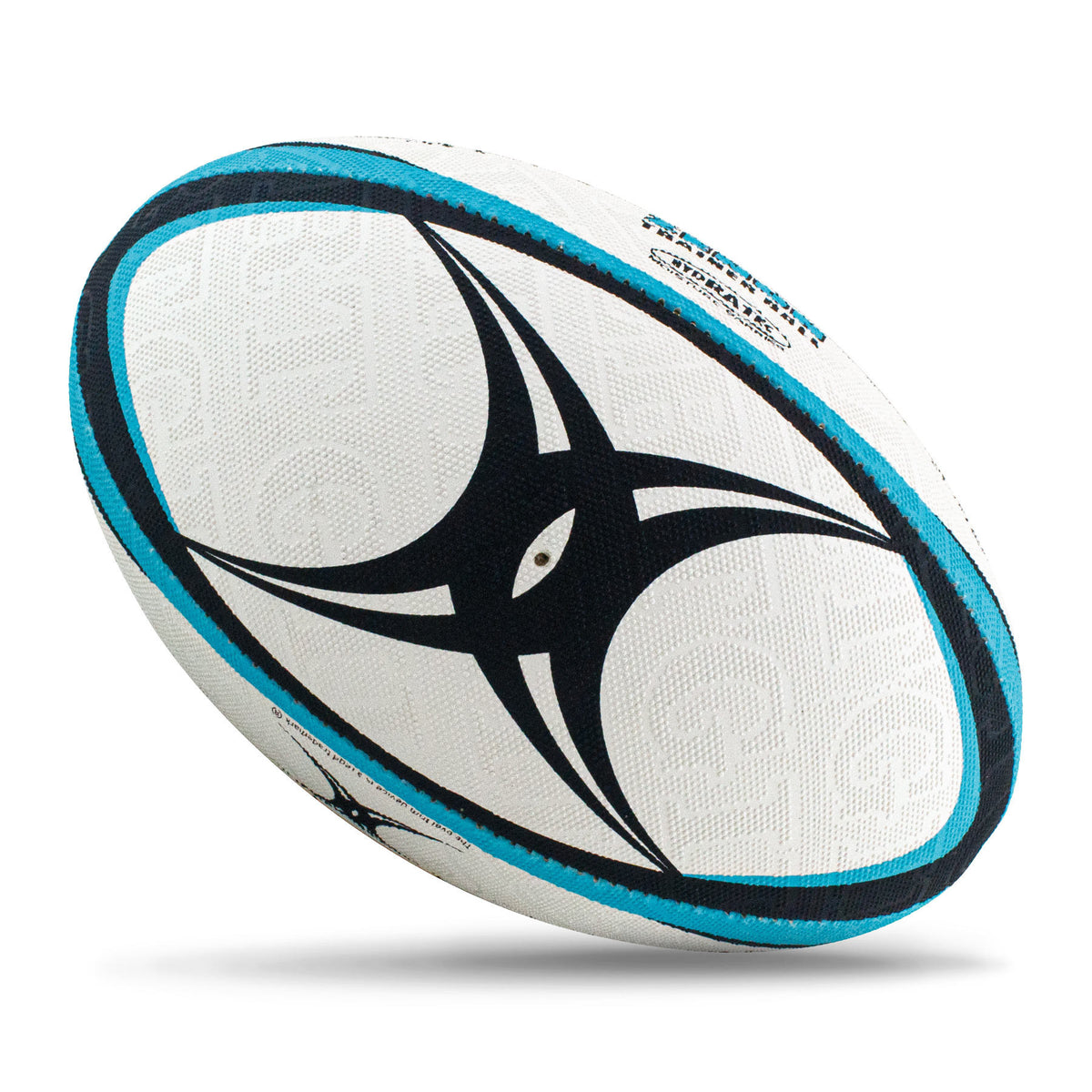 Gilbert Zenon Rugby Ball - Teal (Size 5, 4, 3)