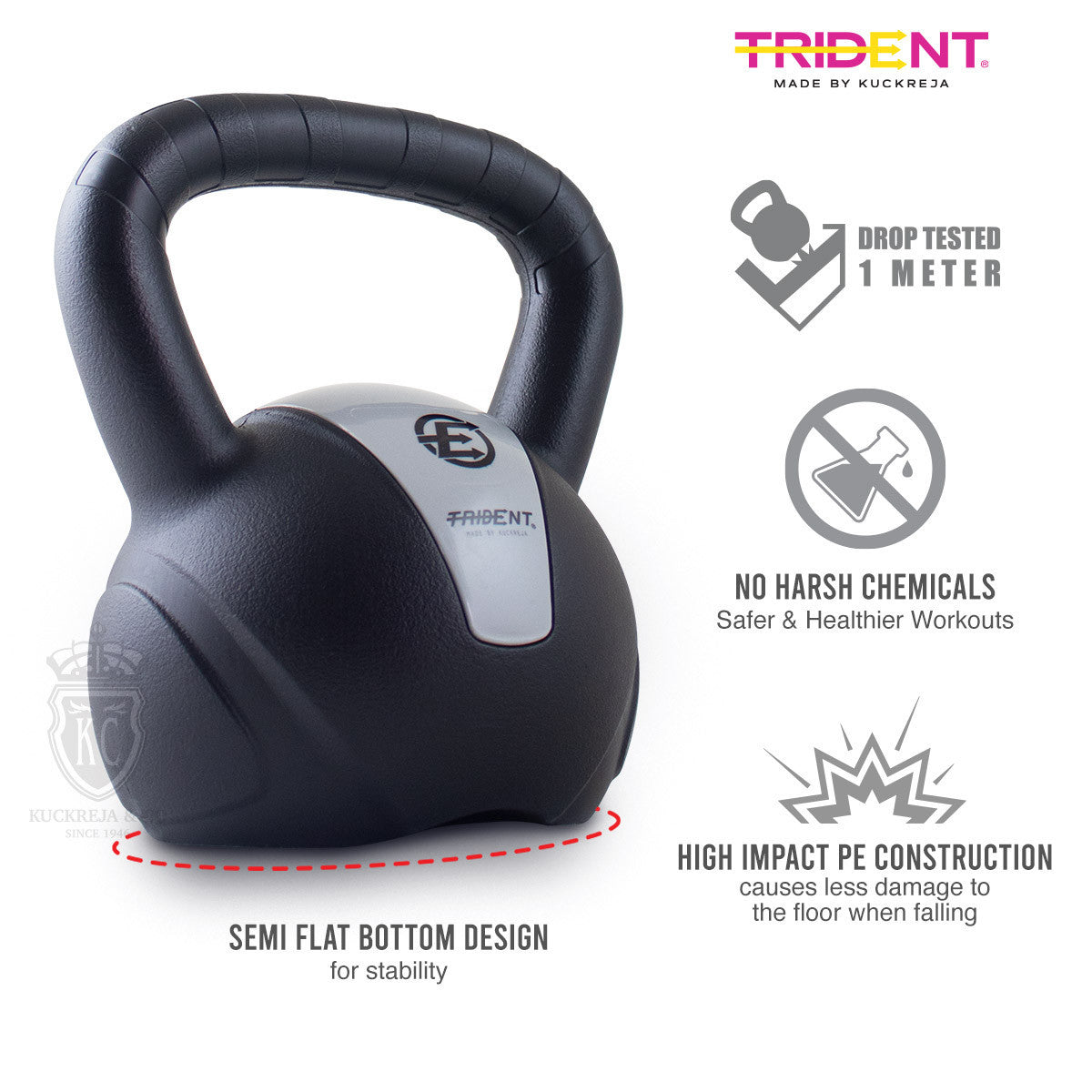 Trident Master Premium Molded Kettlebell - 8kg