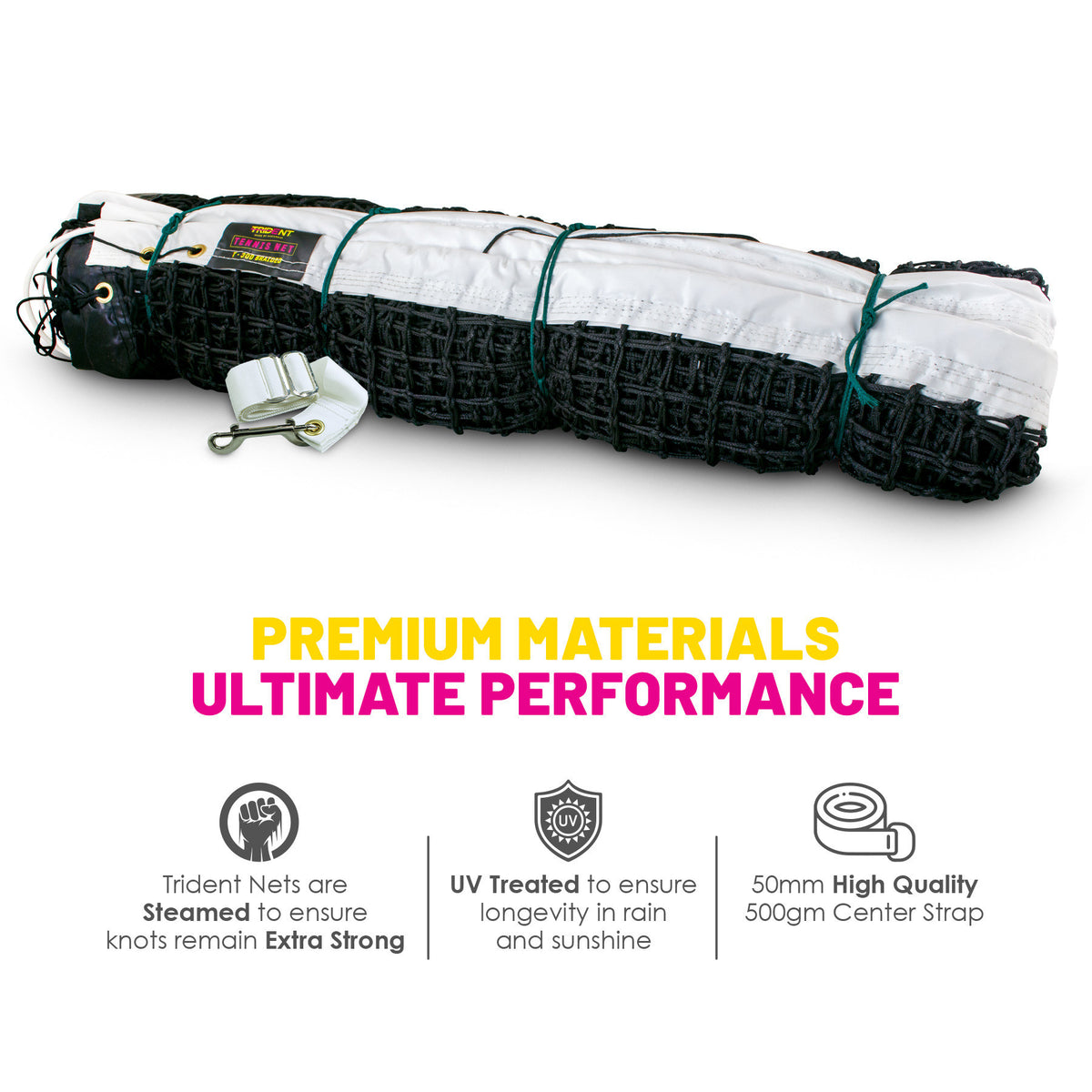 Trident T-30D Braided Tennis Net