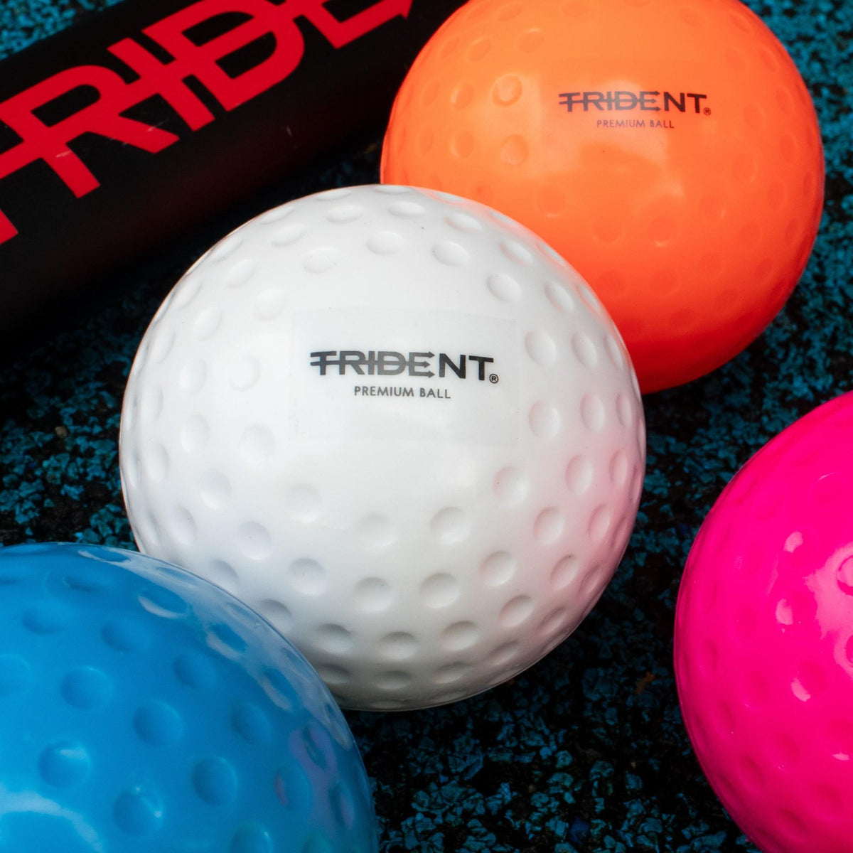 Trident Premium Dimple Hockey Ball - White