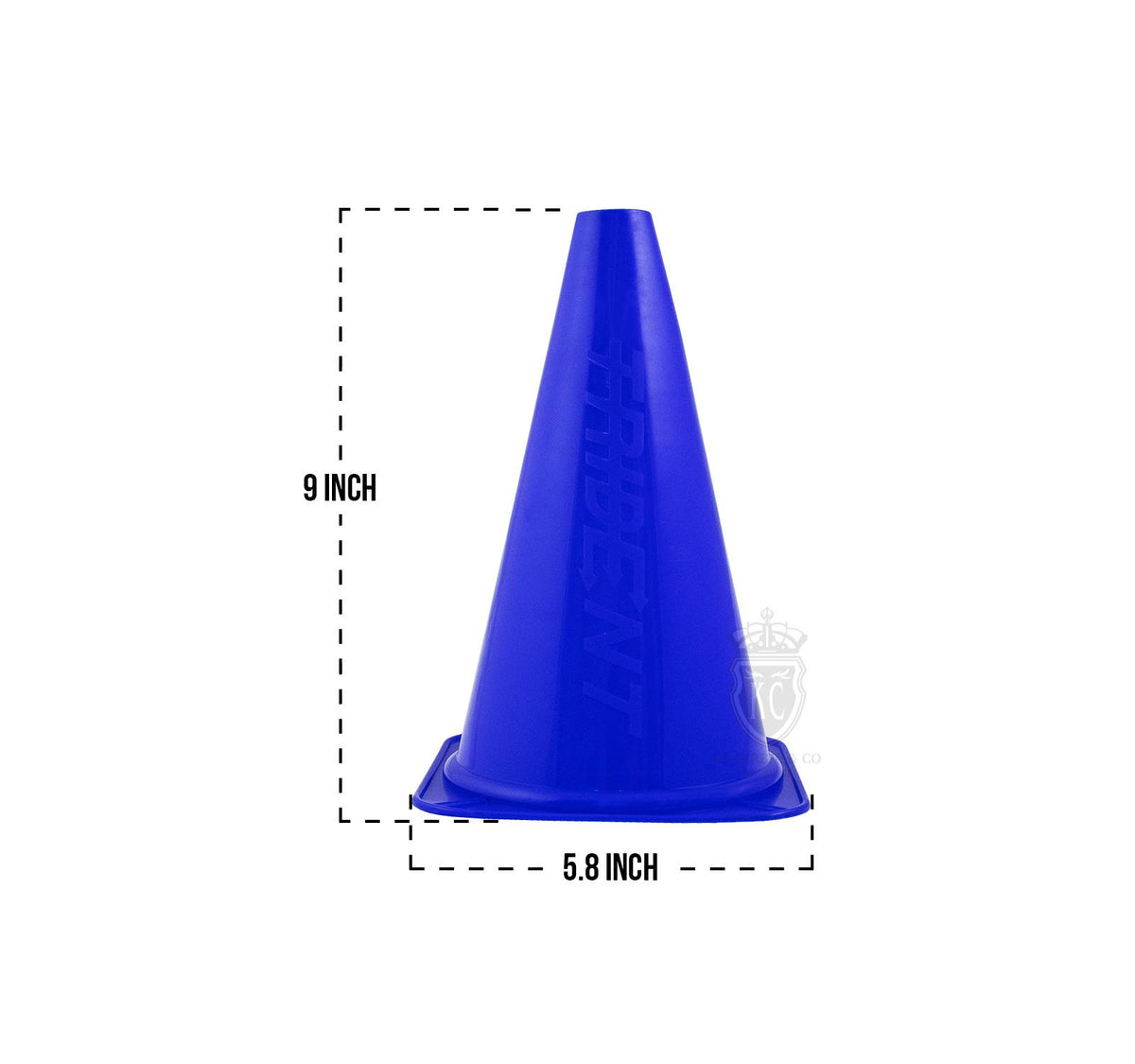 Trident 9" Cone - Blue