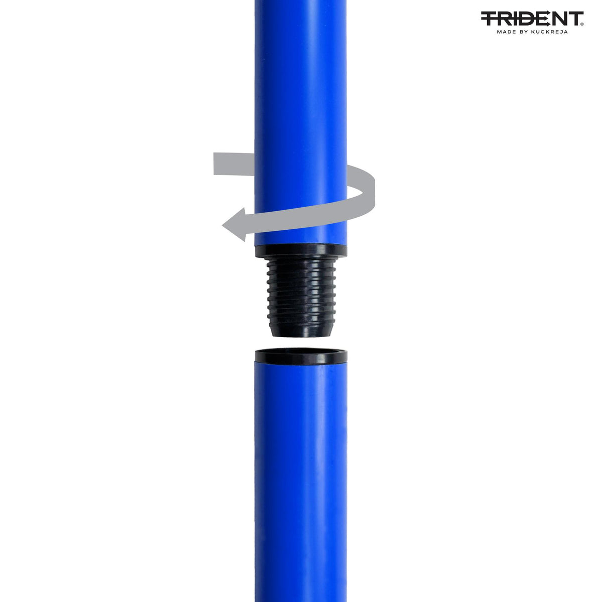 Trident Two-Piece Slalom Pole - Blue