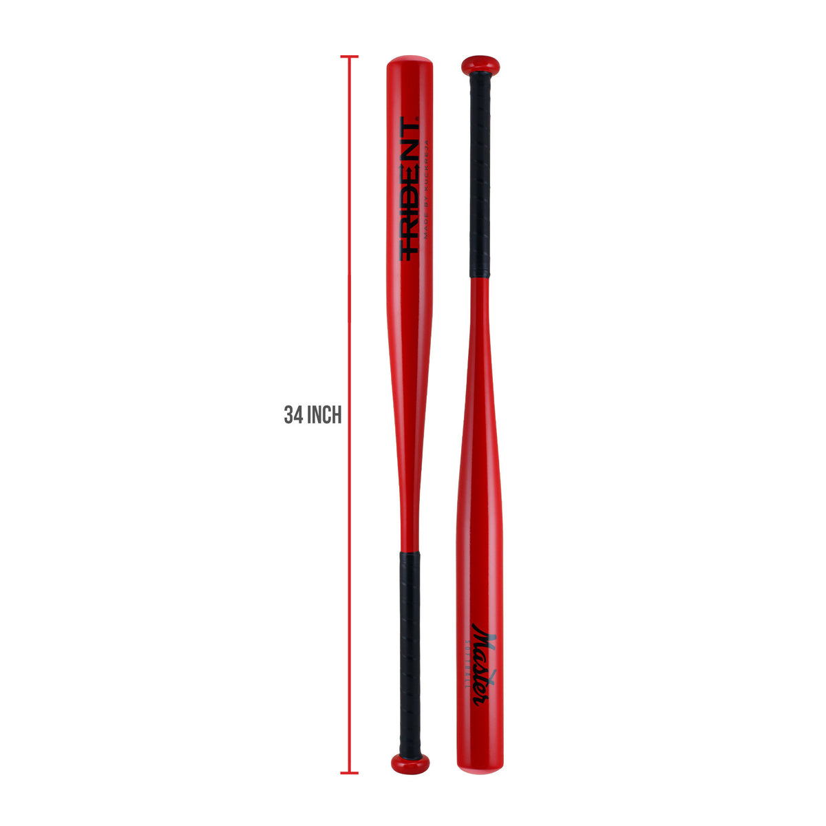 Trident Master Softball Bat - Red (34")