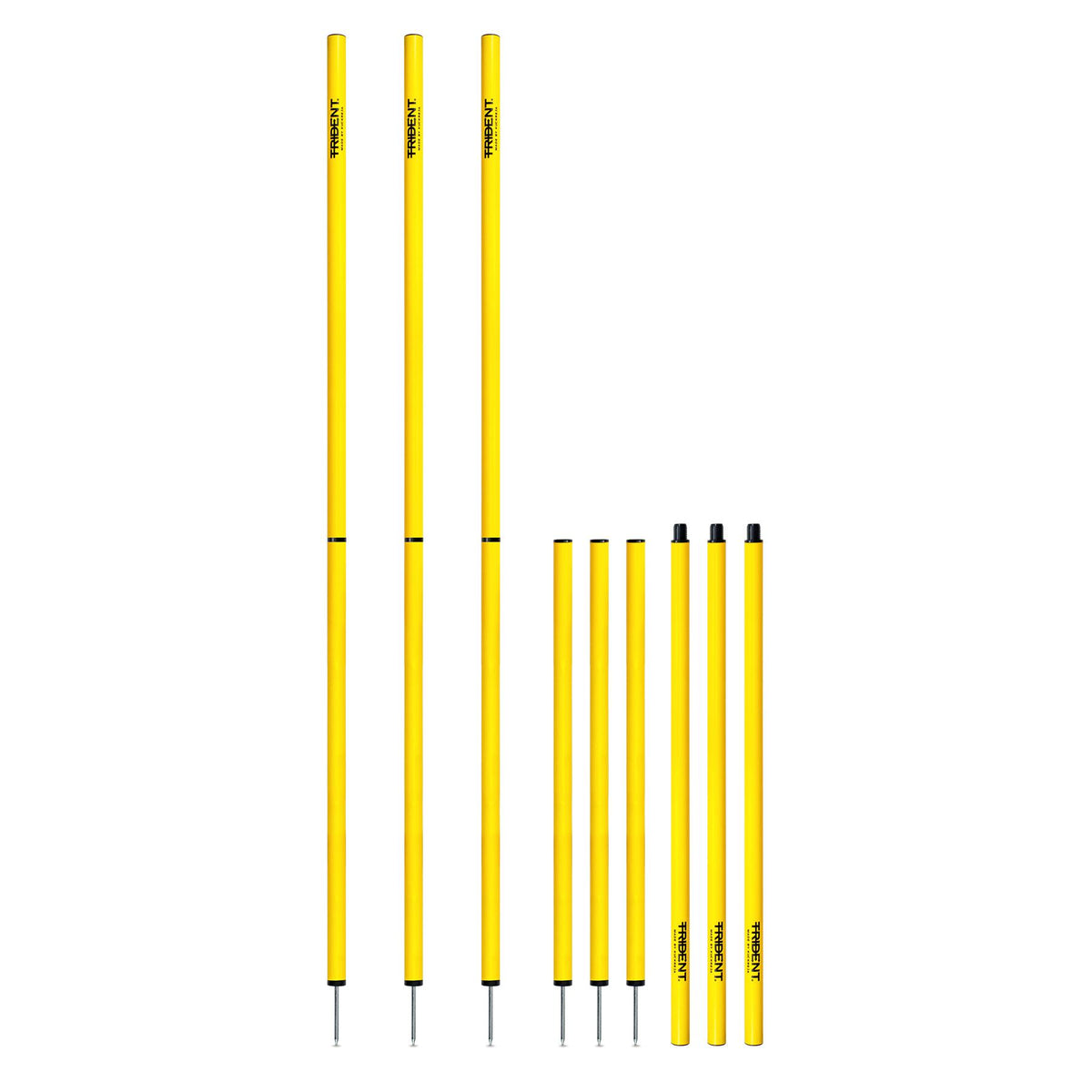Trident Two-Piece Slalom Pole - Yellow